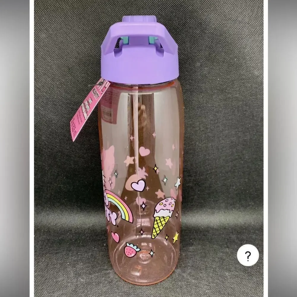 Hello Kitty Plastic Sports Bottle with Hinged Handle 28oz